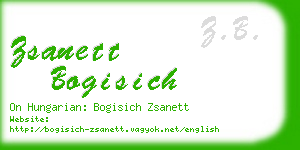 zsanett bogisich business card